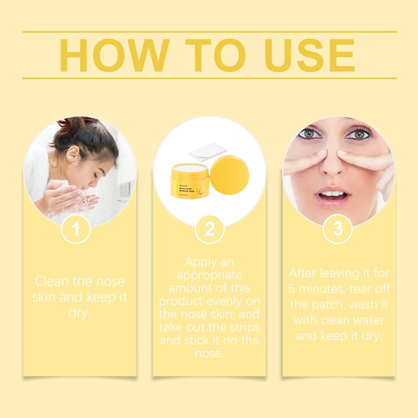 Blackhead Removal Nose Strips, Gentle T-Zone Pore Cleansing, Moisturizing Peel-Off Mask for Smooth Skin