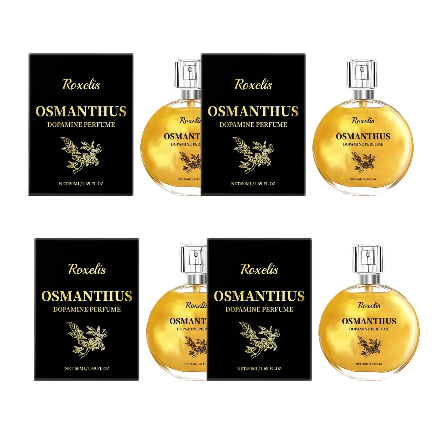 50ml Osmanthus Dopamine Perfume Unique Long-Lasting Fresh Aroma, Mild Non Irritating, Emitting a Refreshing Osmanthus Fragrance