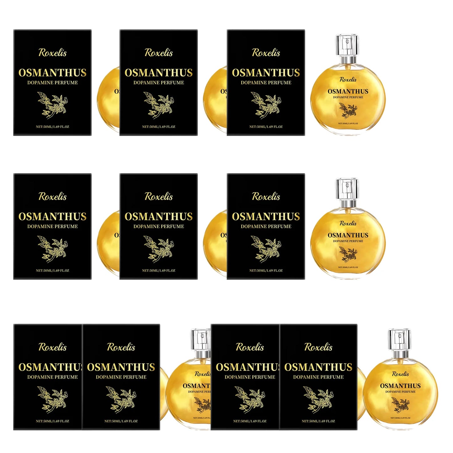 50ml Osmanthus Dopamine Perfume Unique Long-Lasting Fresh Aroma, Mild Non Irritating, Emitting a Refreshing Osmanthus Fragrance