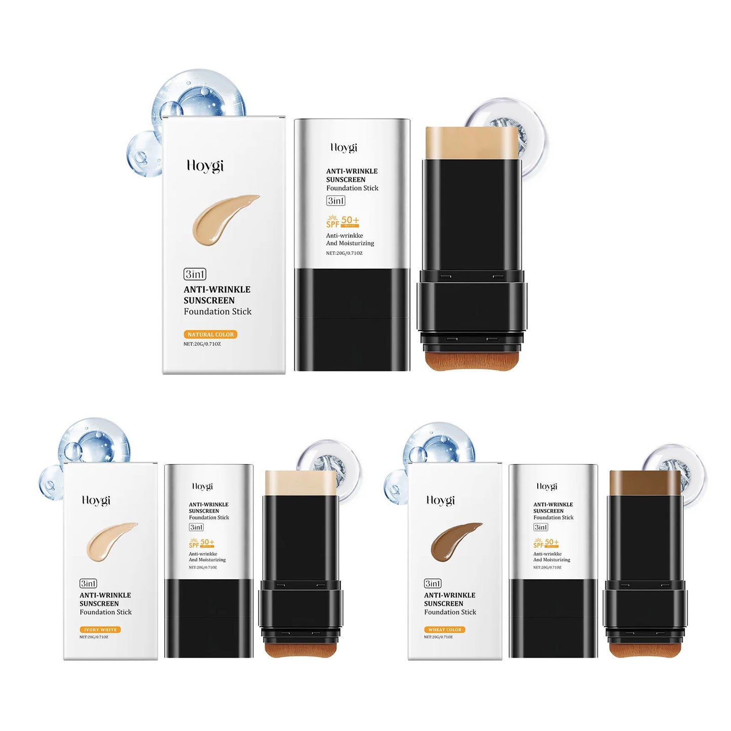 Lazy Person's Moisturizing Foundation Stick, Lightweight and Hydrating Portable Matte and Clear, Suitable for Both Oily Dry Skin