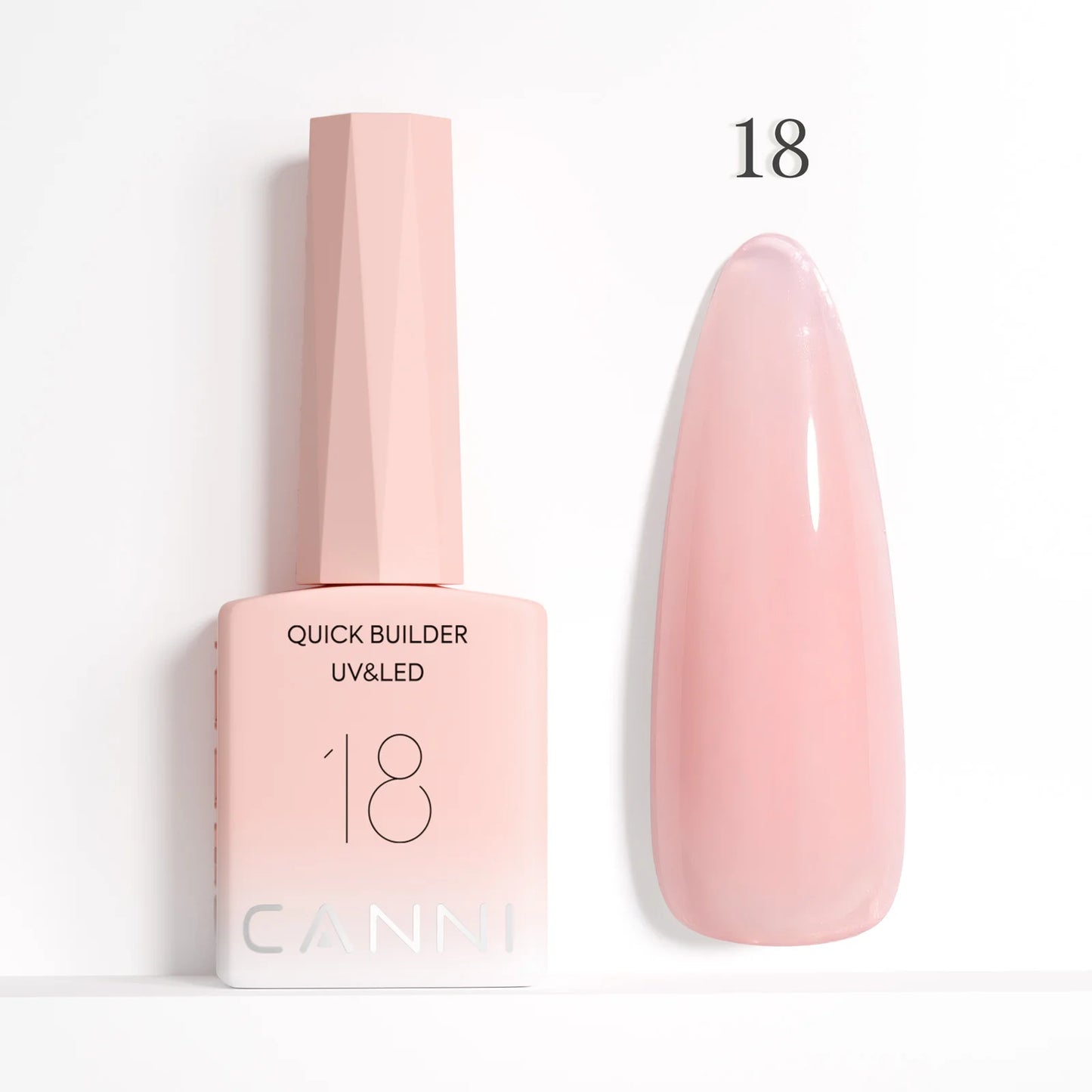 CANNI Nail Gel Polish HEMA/TPO FREE Extension UV Gel Builder Nail Gel In Bottle Semi Permanent Rubber Base Self-leveling Gel