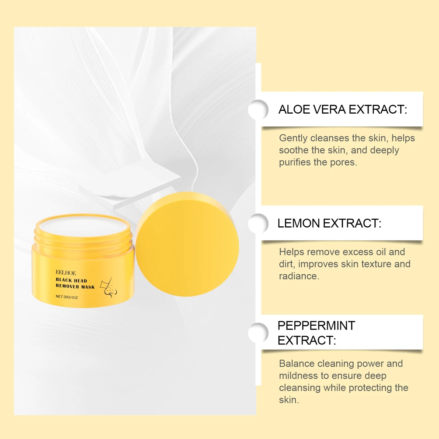 Blackhead Removal Nose Strips, Gentle T-Zone Pore Cleansing, Moisturizing Peel-Off Mask for Smooth Skin