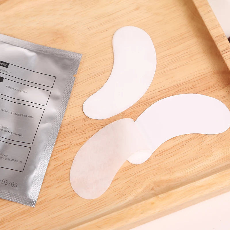 50 Pairs Eyelash Pad Gel Patch Grafting Lashes Under Eye Patches Eyelash Extension Paper Sticker Application Women Makeup Tools