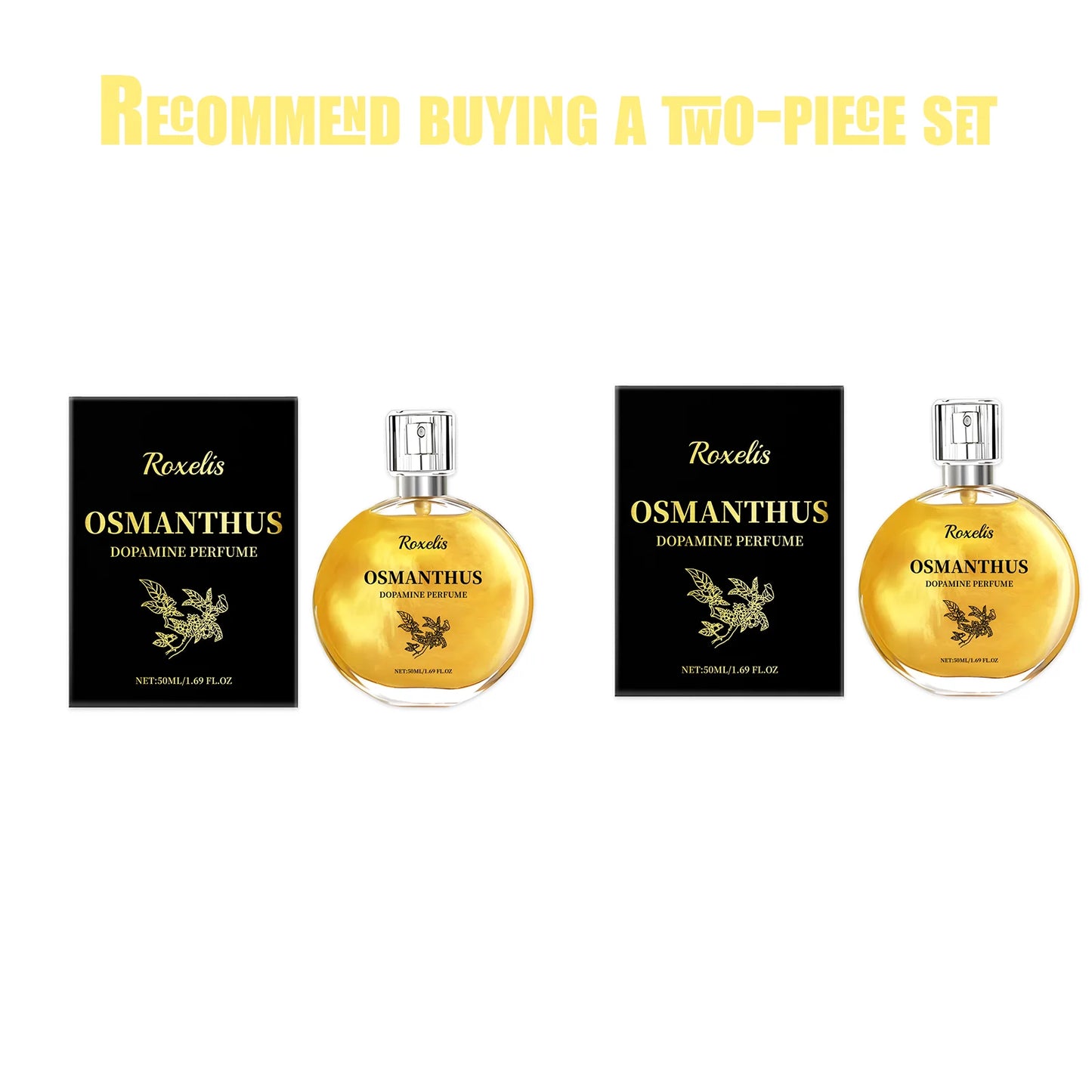 50ml Osmanthus Dopamine Perfume Unique Long-Lasting Fresh Aroma, Mild Non Irritating, Emitting a Refreshing Osmanthus Fragrance