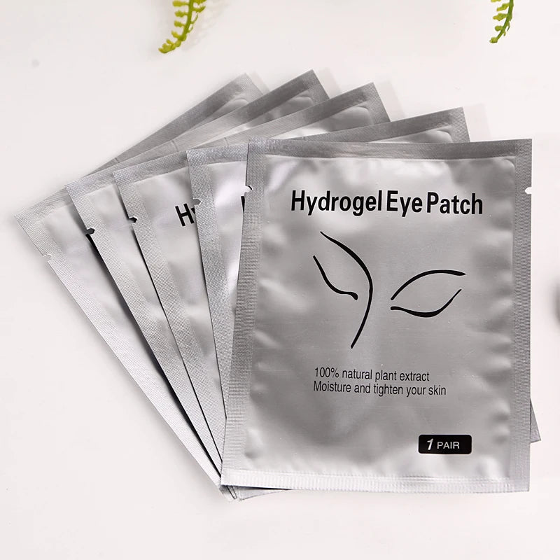 50 Pairs Eyelash Pad Gel Patch Grafting Lashes Under Eye Patches Eyelash Extension Paper Sticker Application Women Makeup Tools