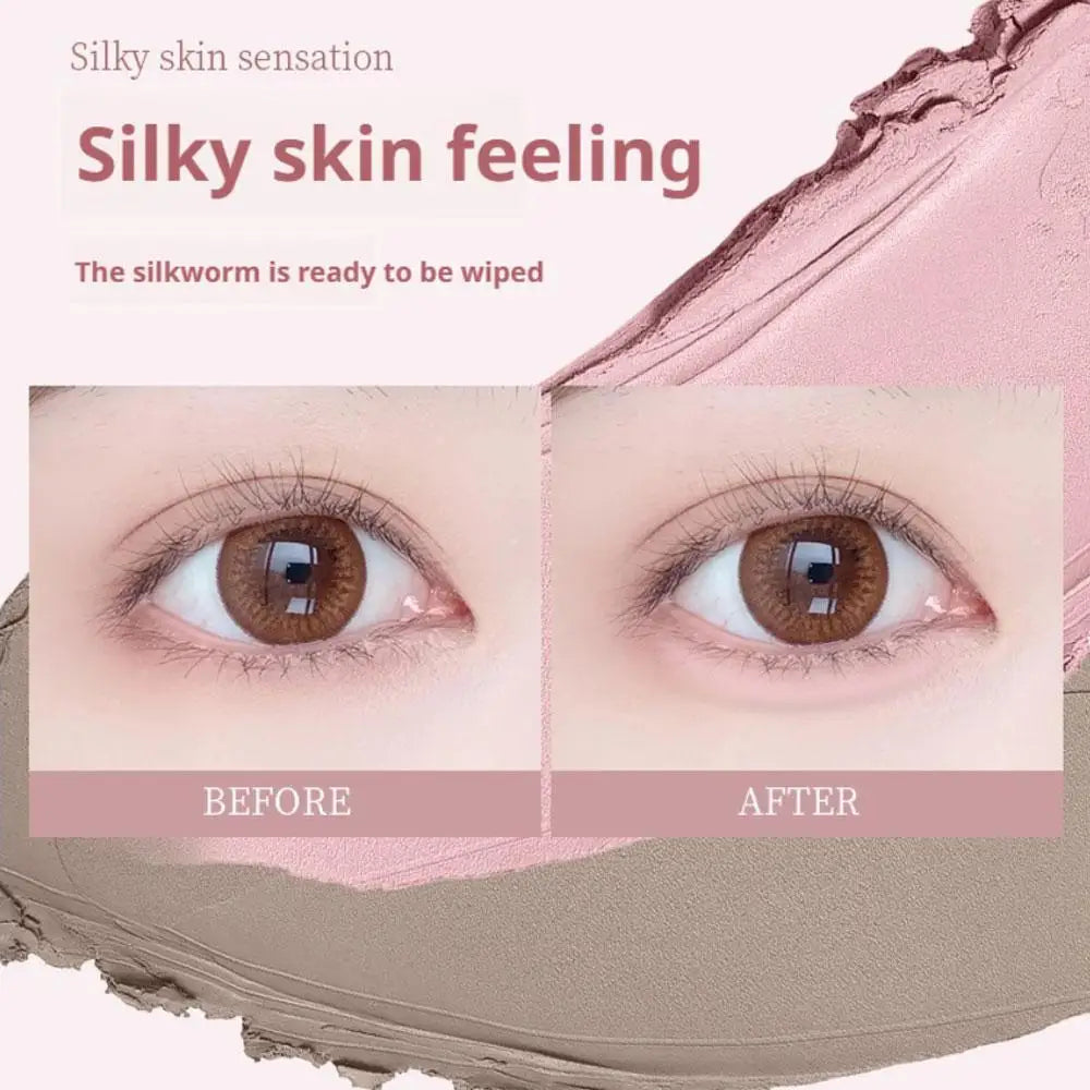 Two-tone Paste Lying Silkworm Pen Under Eye Liner Brighten Shadow Makeup Pencil Nude Pink Beige Lower Eyelid Highlighter Contour